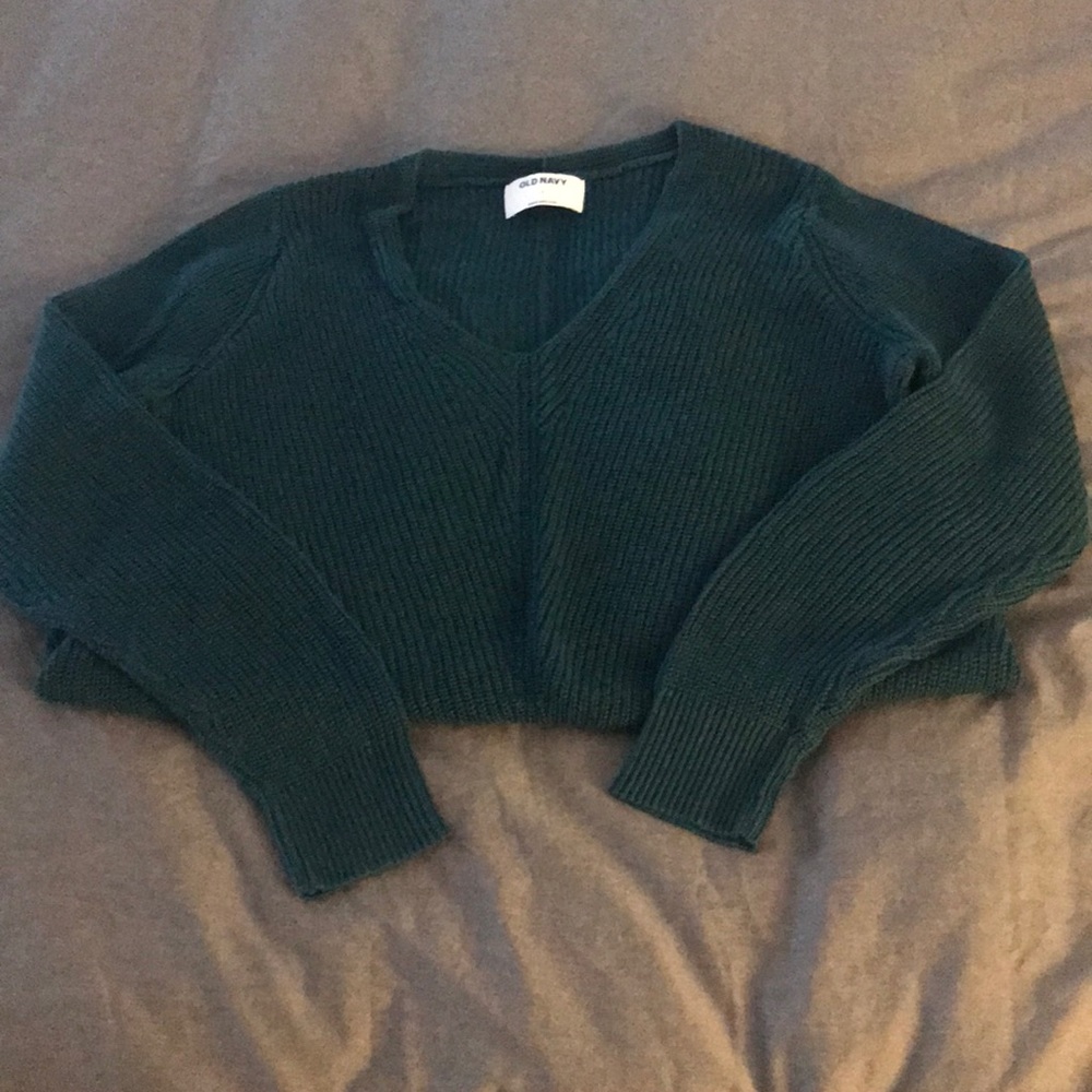 ⭐️NWOT! Old Navy Long Teal V Neck Sweater - Size L